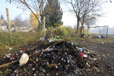 Bizonyíték a temetői szemétégetésről